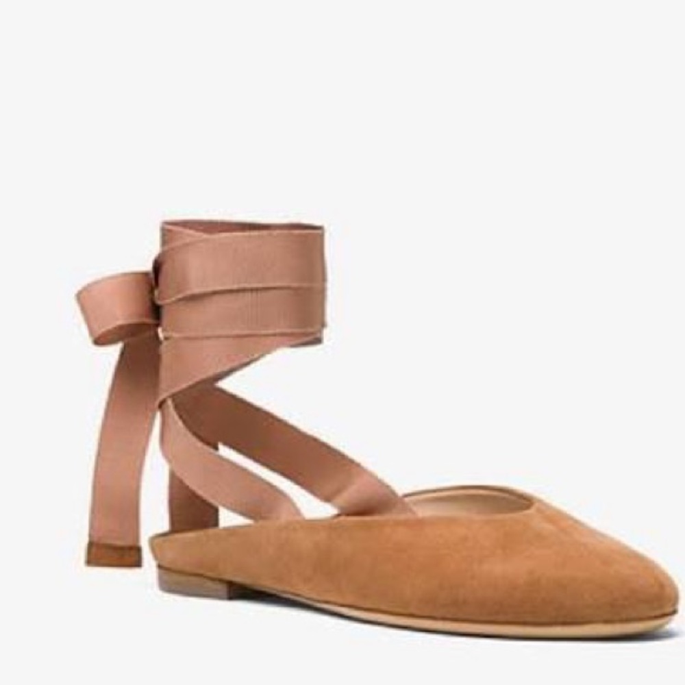 Michael Kors Collection Tan Ballet Flats